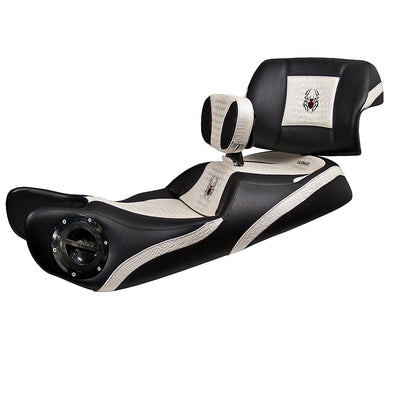 Siège double Noir avec trim imitation crocodile avec Dossier chauffeur et Passager pour votre RT 2010 - 2019  de Ultimate Seat