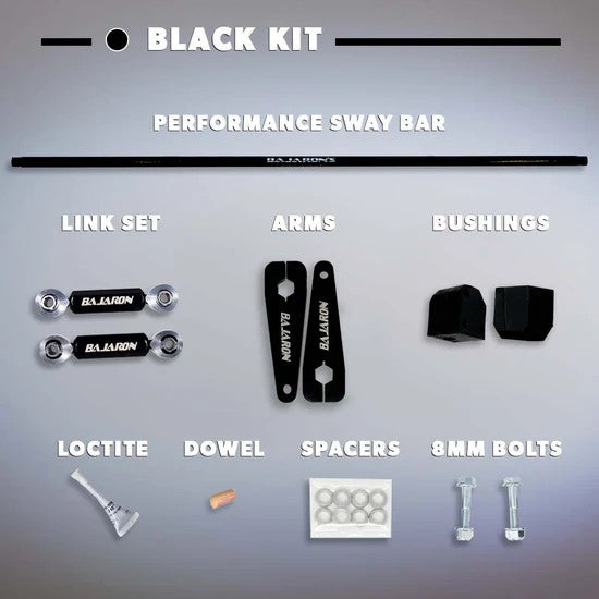 BajaRon Complete 13mm Sway Bar for Ryker - Choose your color