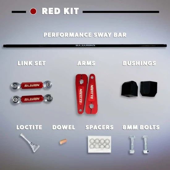 BajaRon Complete 13mm Sway Bar for Ryker - Choose your color