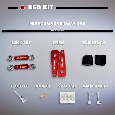 BajaRon Complete 13mm Sway Bar for Ryker - Choose your color