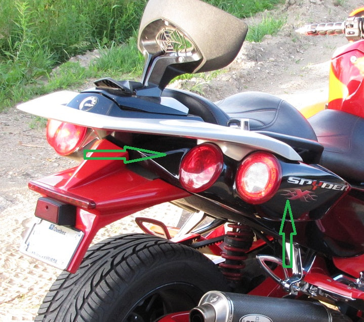 RS-GS and ST Large rear panel with speaker opening and lights