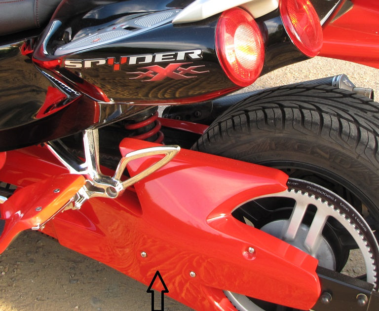 RS-GS and ST Swing arm cover in primer