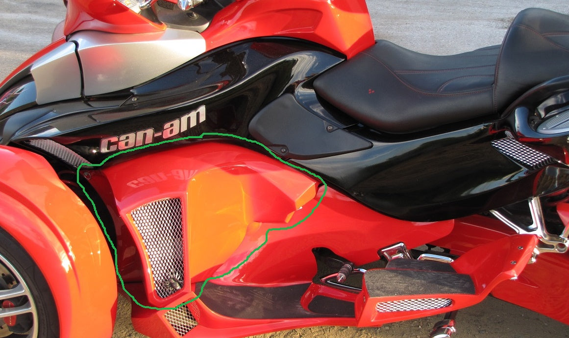 RS -GS Side panel to direct air away from our feet