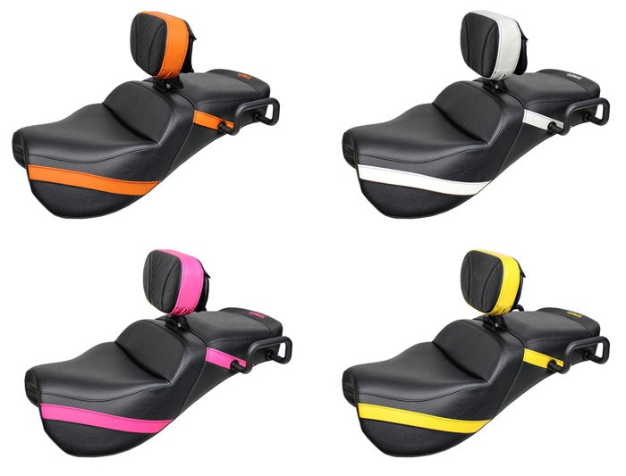 Sièges Midrider pour Ryker avec dossier pour chauffeur et trim en Vinyl de couleur