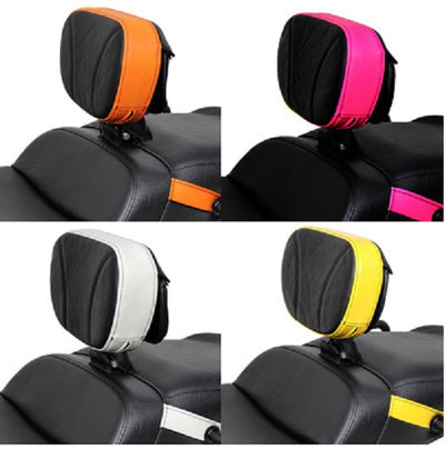 Removable driver backrest for Ultimate Seat Ryker with Red Ostrich Imitation Trim
