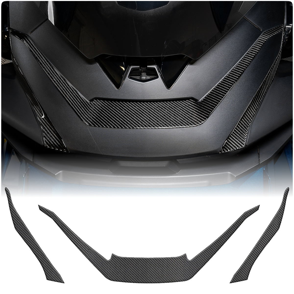 Accent de carénage avant pour RT 2020 + ensemble 3 pièces