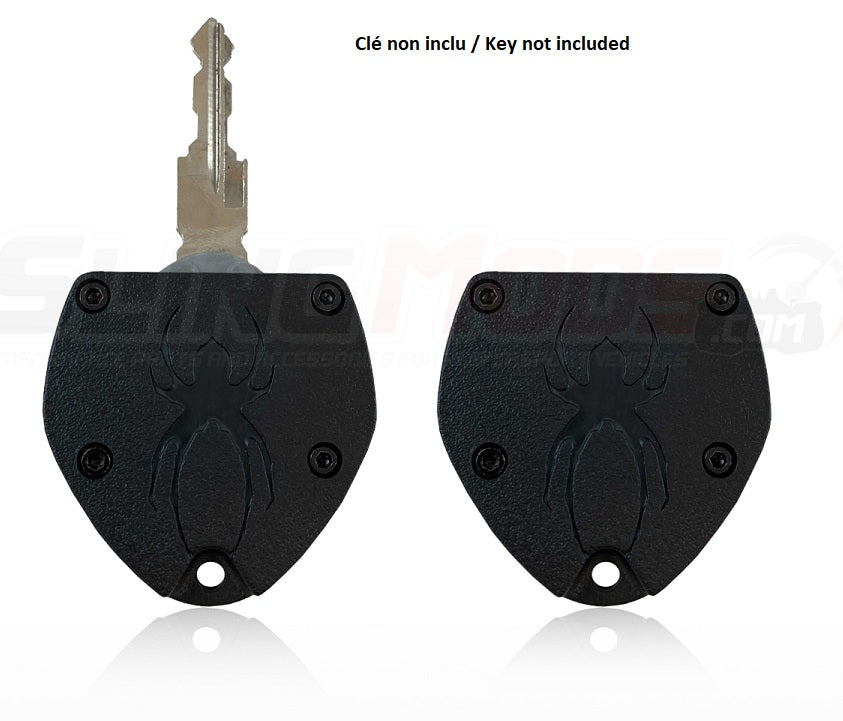 Spyder Black Widow Plastic Key Cover with Keyring