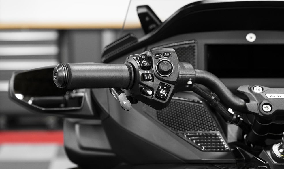 High-quality "synthetic leather" foam grips for Can-Am Spyder, Canyon, or Ryker (PAIR)