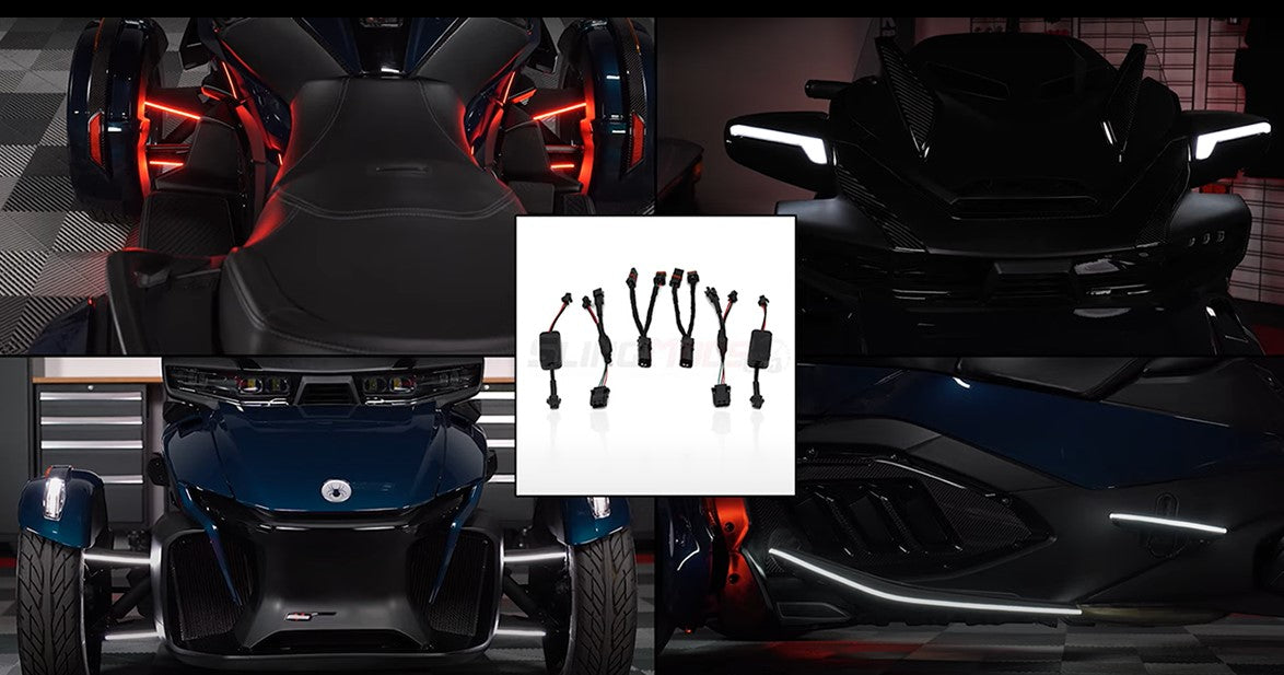TricLED A-Arm LED Power Harness Kit for Can-Am Spyder F3 / RT Models (2024+)