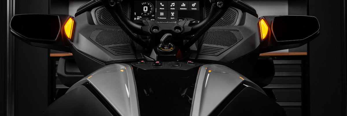 Feux de position à DEL ambrés DashFlarez avec clignotants pour Can-Am Spyder RT (2020+) (Ensemble de 2)