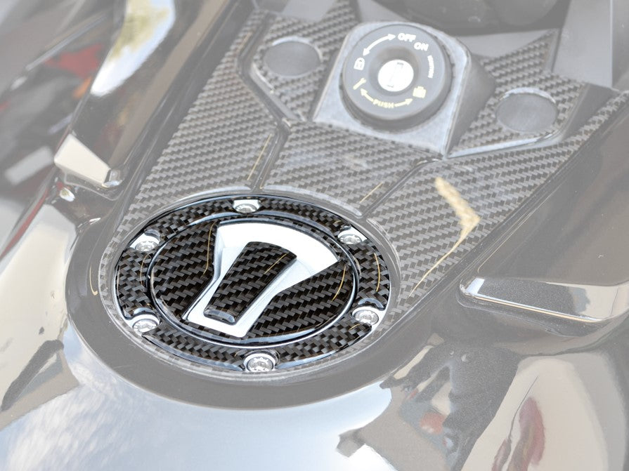 Carbon fiber fuel cap protector for F3 series