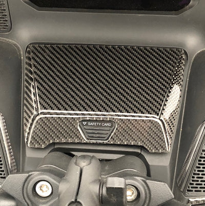 CARBON FIBER GLOVE BOX COVERS AND PROTECTOR FOR CAN-AM SPYDER RT 2020-2023