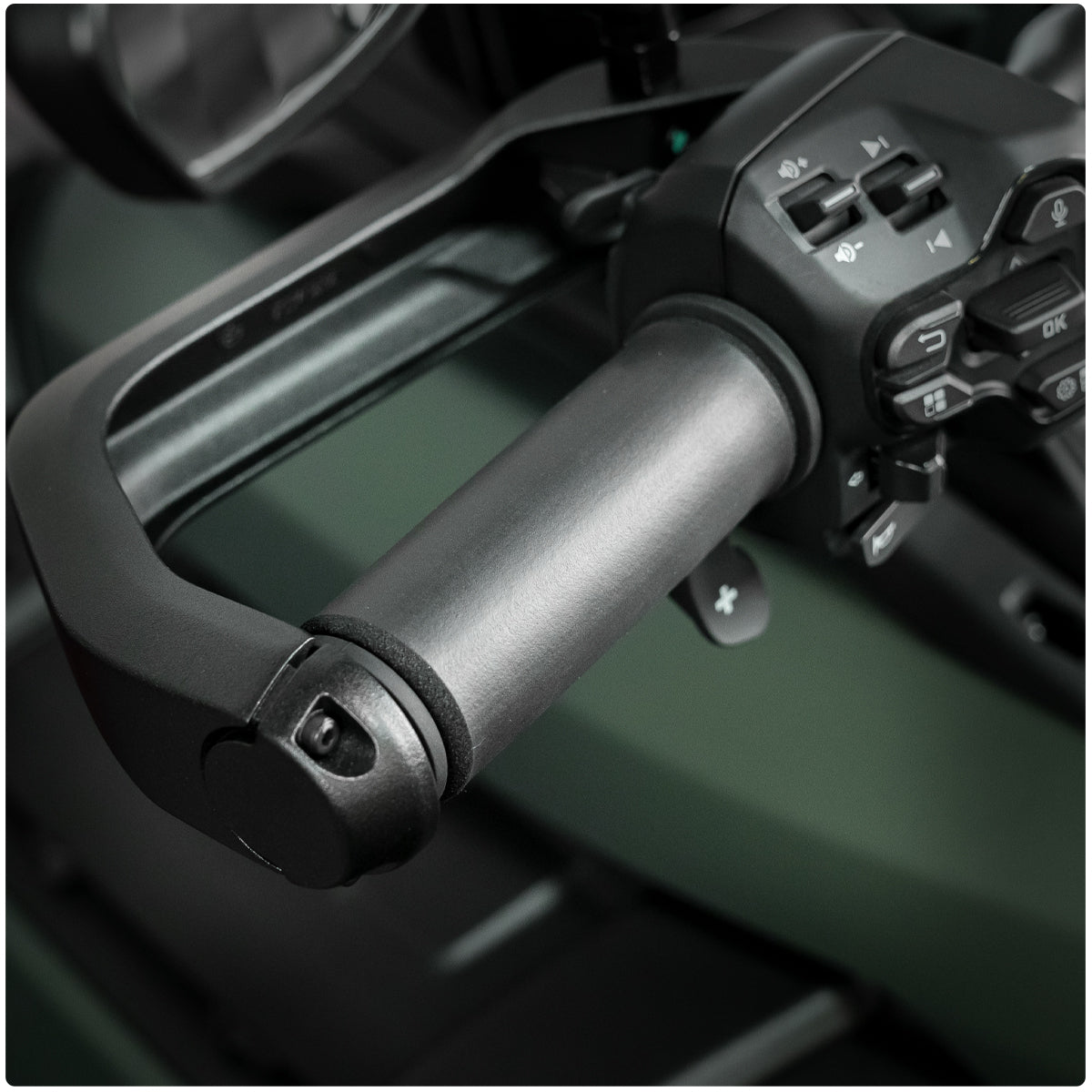 High-quality "synthetic leather" foam grips for Can-Am Spyder, Canyon, or Ryker (PAIR)