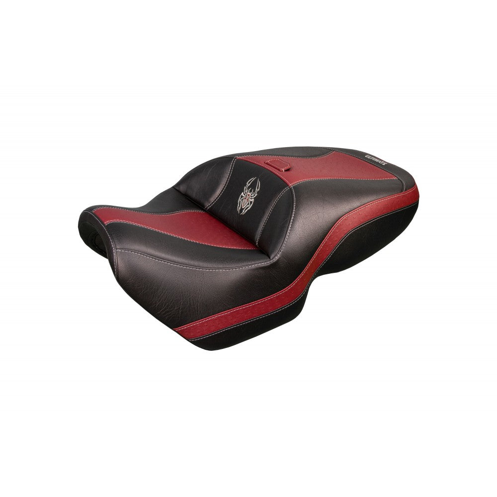 Siège double Midrider pour votre F3 de Ultimate Seat avec Insertion imitation Autruche Rouge Foncé