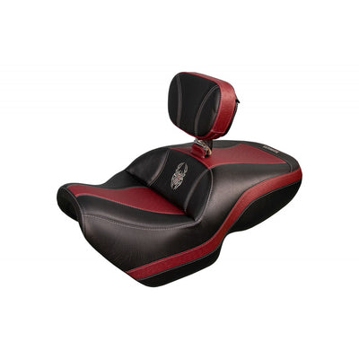 Siège double Midrider pour votre F3 de Ultimate Seat avec Insertion imitation Autruche Rouge Foncé