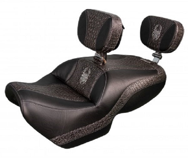 Siège double Midrider pour votre F3 de Ultimate Seat avec Insertion imitation Crocodile