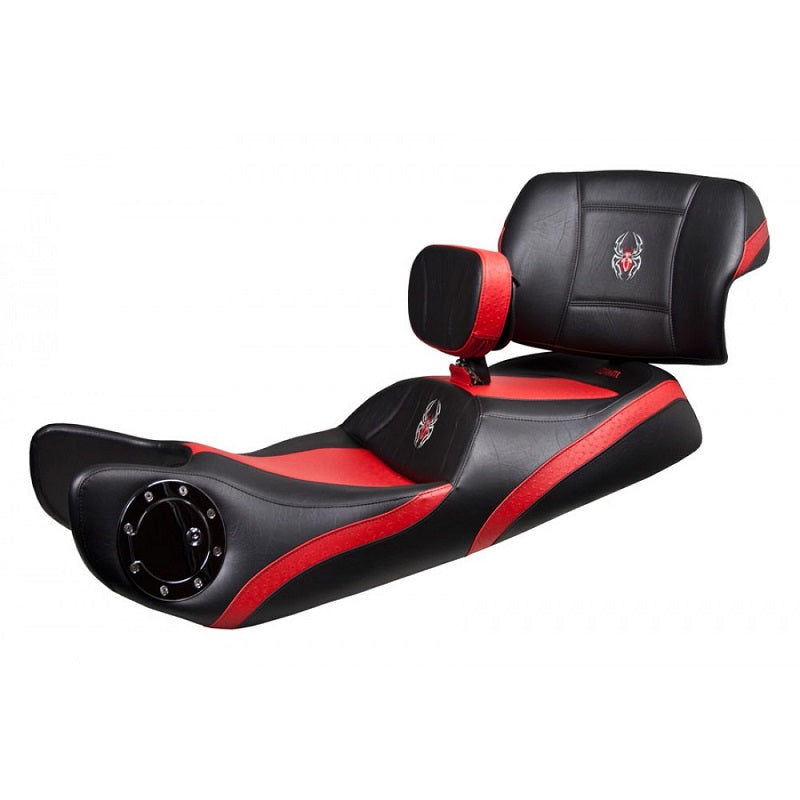 Black double seat with ostrich imitation trim in color included Driver and Passenger backrest for your RT 2010 - 2019 from Ultimate Seat