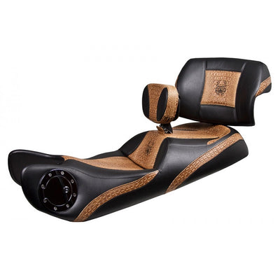Siège double Noir avec trim imitation crocodile avec Dossier chauffeur et Passager pour votre RT 2010 - 2019  de Ultimate Seat