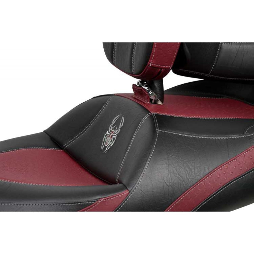 Black double seat with ostrich imitation trim in color included Driver and Passenger backrest for your RT 2010 - 2019 from Ultimate Seat