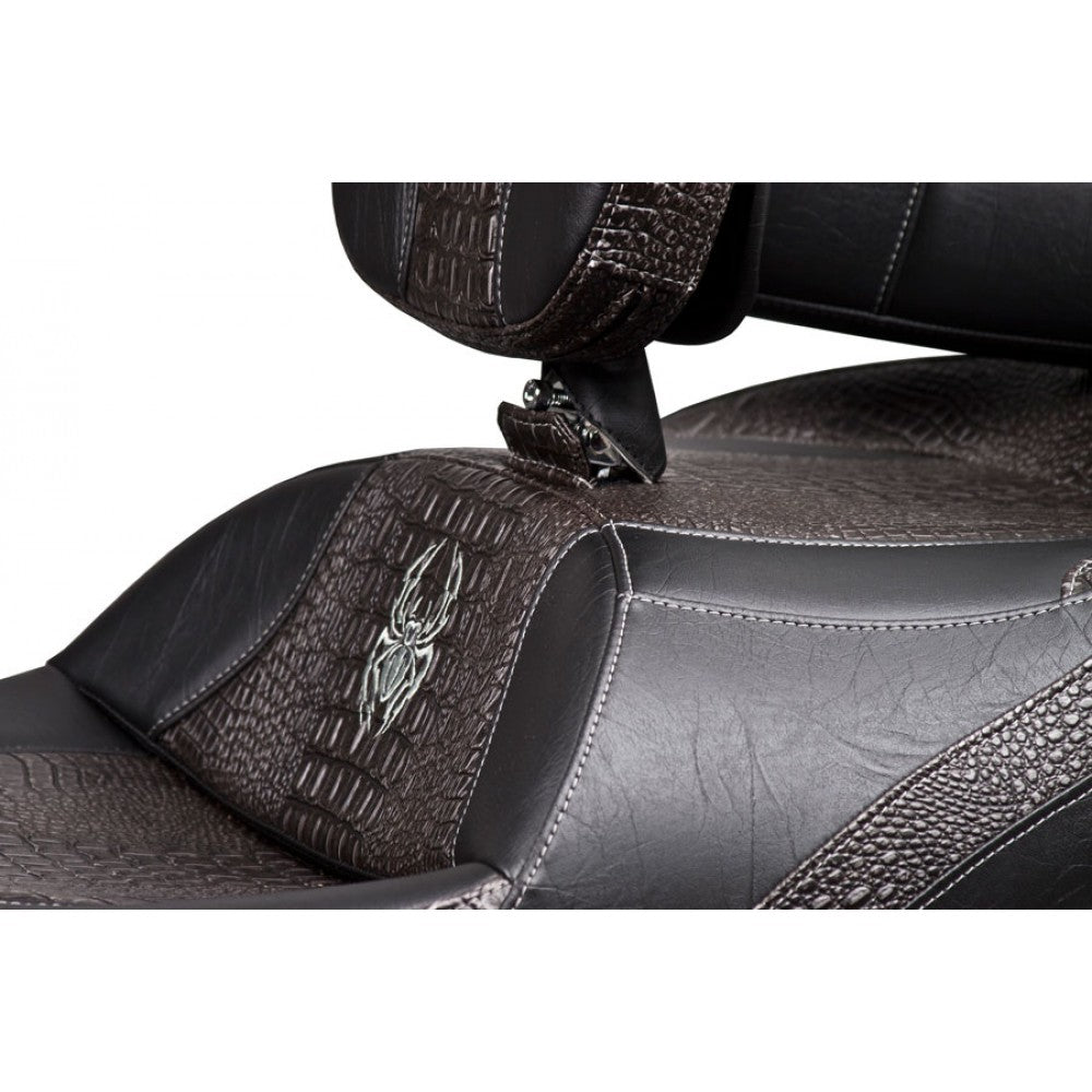 Siège double Noir avec trim imitation crocodile avec Dossier chauffeur et Passager pour votre RT 2010 - 2019  de Ultimate Seat