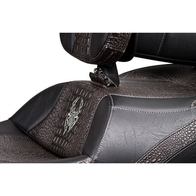 Siège double Noir avec trim imitation crocodile avec Dossier chauffeur et Passager pour votre RT 2010 - 2019  de Ultimate Seat