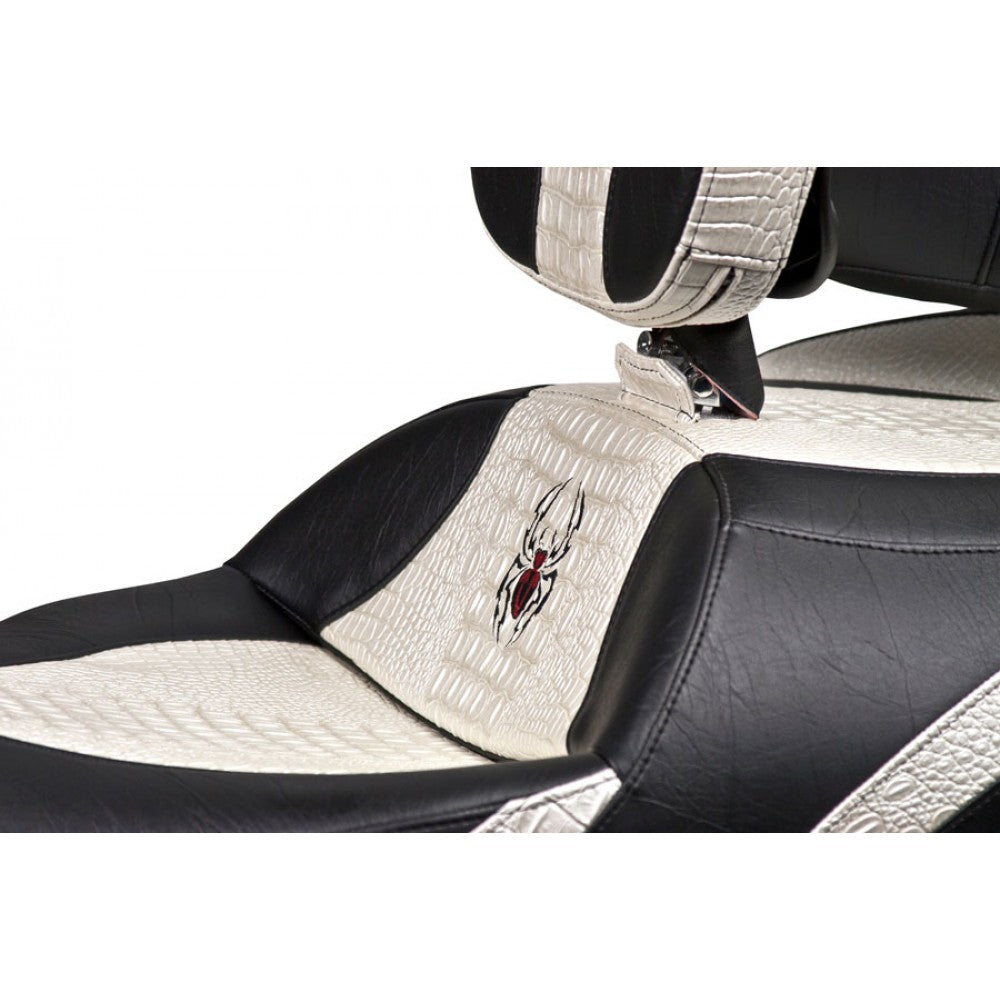 Siège double Noir avec trim imitation crocodile avec Dossier chauffeur et Passager pour votre RT 2010 - 2019  de Ultimate Seat