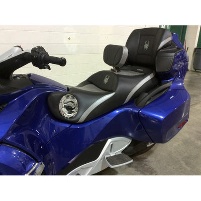 Siège double Noir avec trim imitation Autruche de couleur inclus Dossier chauffeur et Passager pour votre RT 2010 - 2019  de Ultimate Seat