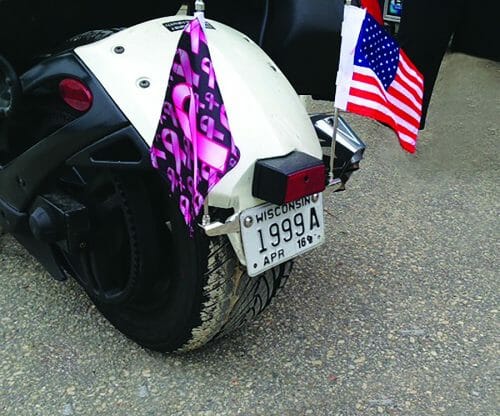 License Plate Flag Holder