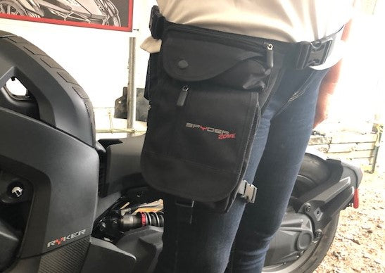 The leg bag for the passenger and for the driver