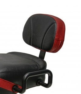 Ultimate Seat Ryker Passenger Backrest with Red Ostrich Imitation Trim