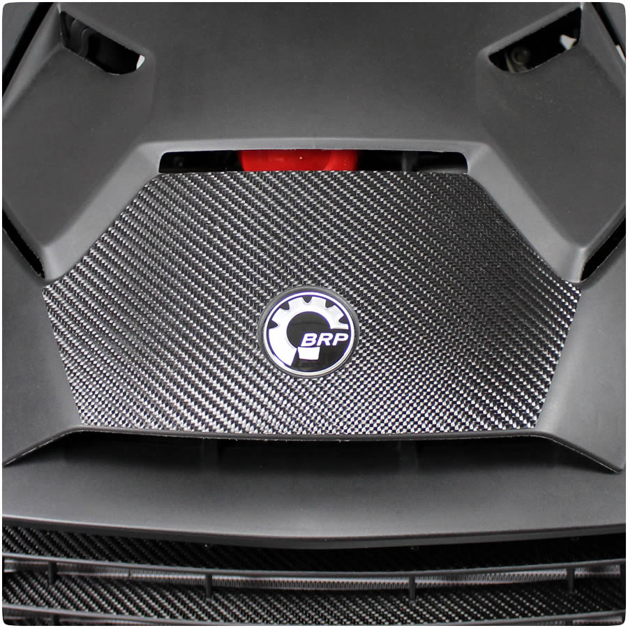 Décale fibre de carbone brute accent de capot du Ryker