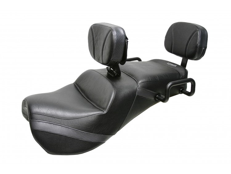 Midrider Seats for Ryker with Driver and Passenger Backrest and Carbon Fiber Pattern Trim
