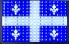 Quebec flag in LED