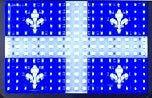 Drapeau du Québec en LED