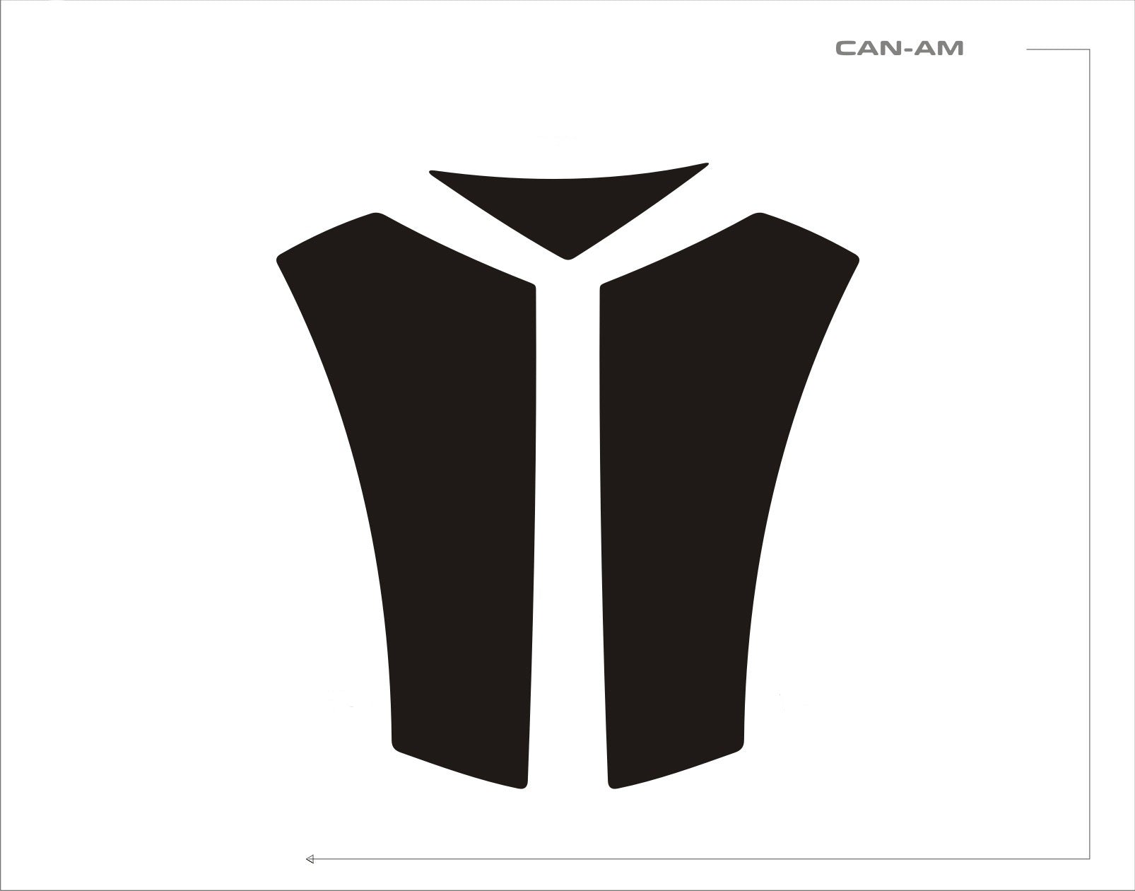 Tank protector RT 2010 to 2019 in Carbon Fiber