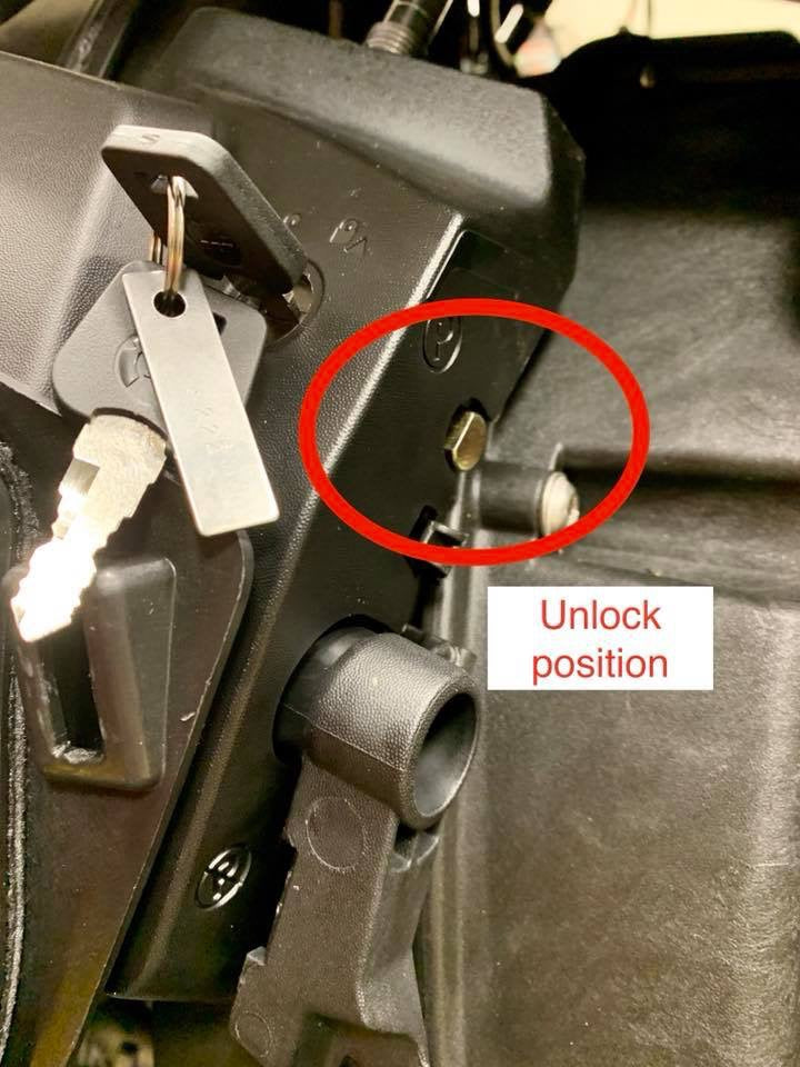 Parking lock for the Can-Am Ryker