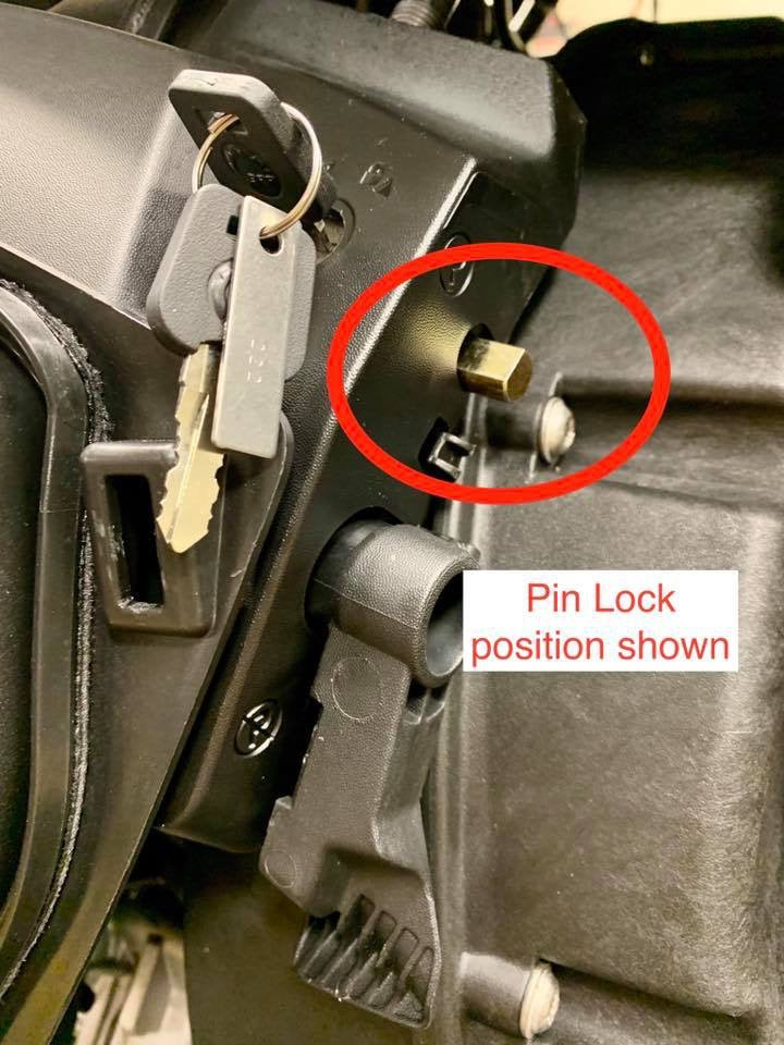 Parking lock for the Can-Am Ryker