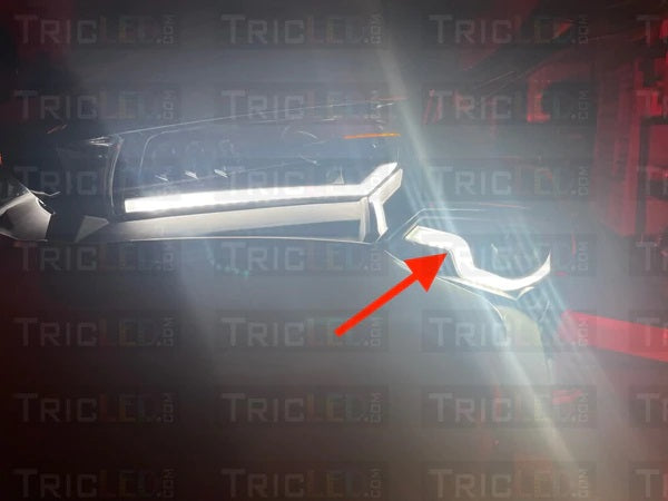 Fog light cover with integrated LEDs for F3 Model 2015 to 2023