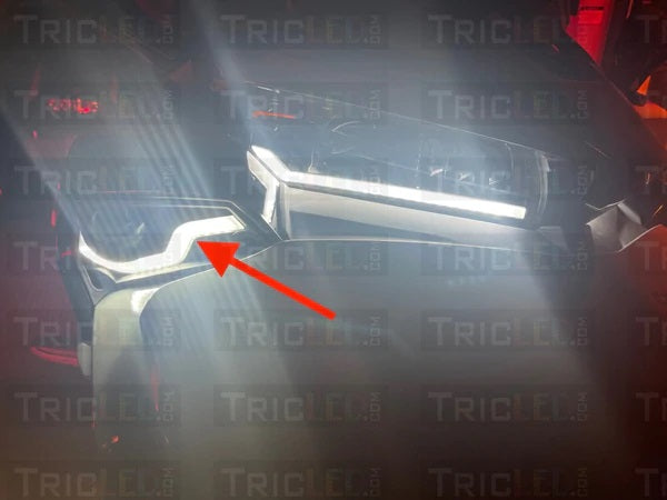 Fog light cover with integrated LEDs for F3 Model 2015 to 2023