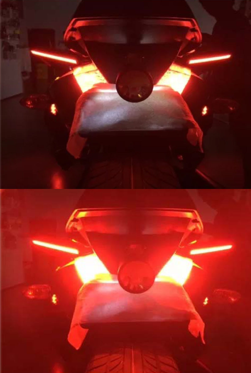 LED a double couleur pour position, frein en rouge et change en ambre en clignotant (1 paire)