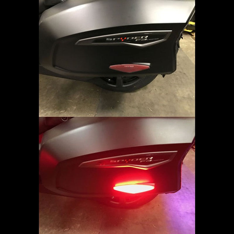 Side reflector and LED on the rear case of the F3-T / F3-LTD