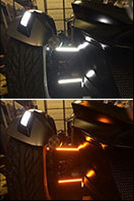 DRL LED daytime running lights A-Arm front and turn signal until 2018 ONLY