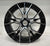 RYKER Black Machined Aluminum Wheels - Velocity Series 16" Set of 3 Wheels