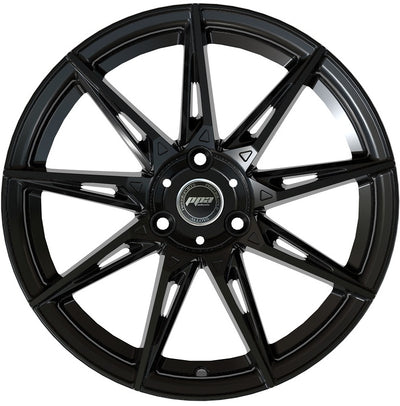 Roue d'aluminium noir lustré - Widow 15"