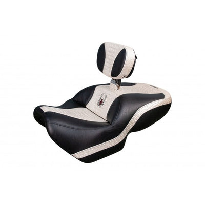 Double seat for your Ultimate Seat F3 with Imitation White Crocodile Insert and Logo