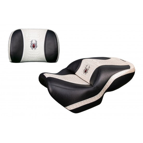 Double seat for your Ultimate Seat F3 with Imitation White Crocodile Insert and Logo