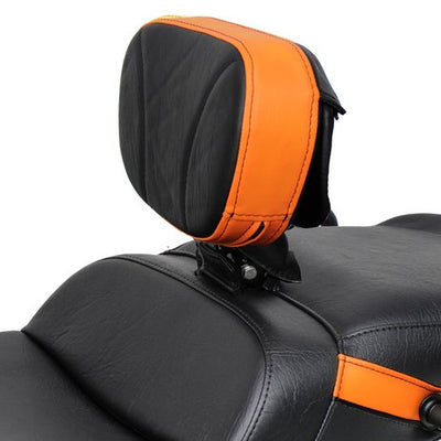 Removable driver backrest for Ultimate Seat Ryker with Red Ostrich Imitation Trim