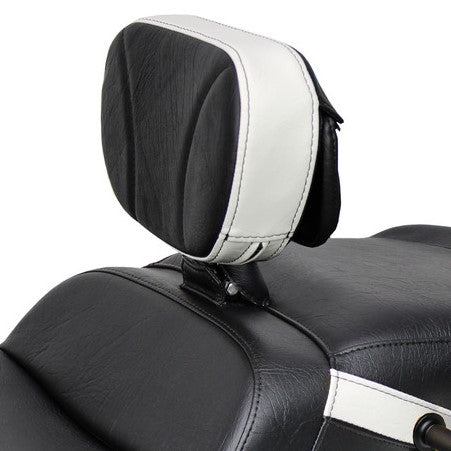 Removable driver backrest for Ultimate Seat Ryker with Red Ostrich Imitation Trim