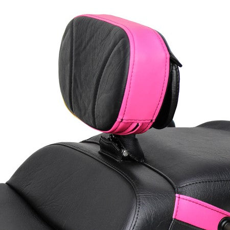Removable driver backrest for Ultimate Seat Ryker with Red Ostrich Imitation Trim