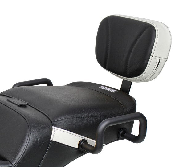 Ultimate Seat Ryker Passenger Backrest with Red Ostrich Imitation Trim